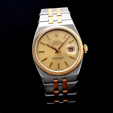 the rolex oyster quartz.